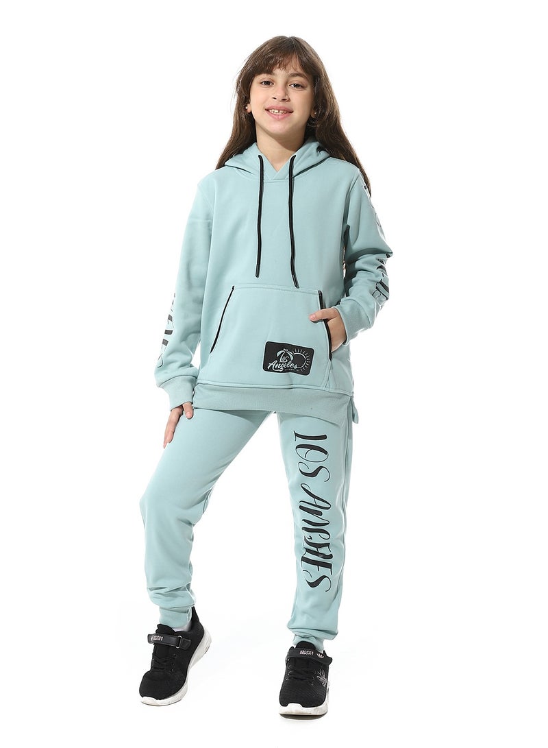 Caesar Printed Girls Meleton Training Suit - Image 1