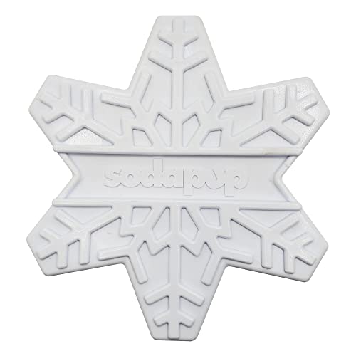 SodaPup Snowflake Durable Dog Chew Toy Made in USA from NonToxic Pet Safe Food Safe Nylon Material for Mental Stimulation Clean Teeth Fresh Breath Problem Chewing Calming Nerves More - Image 1