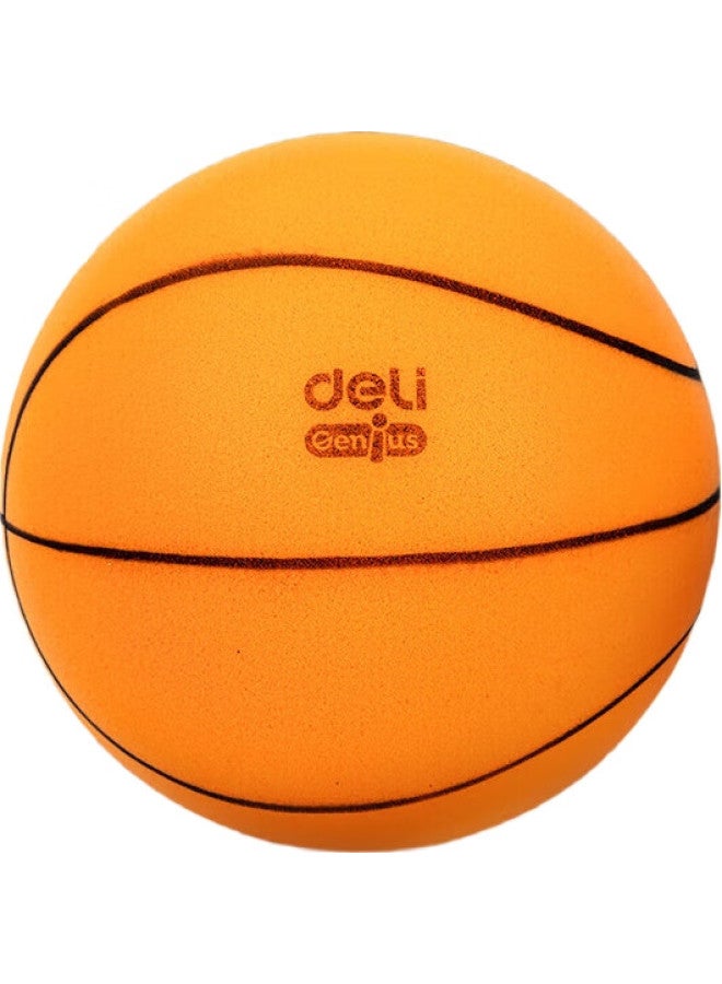 Deli, Silent Basketball, Size 7, Children's Indoor Noiseless Elastic Entertainment Toy, Parent-child Basketball, Orange - Image 2