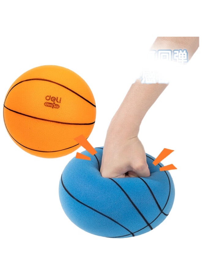 Deli, Silent Basketball, Size 7, Children's Indoor Noiseless Elastic Entertainment Toy, Parent-child Basketball, Orange - Image 3