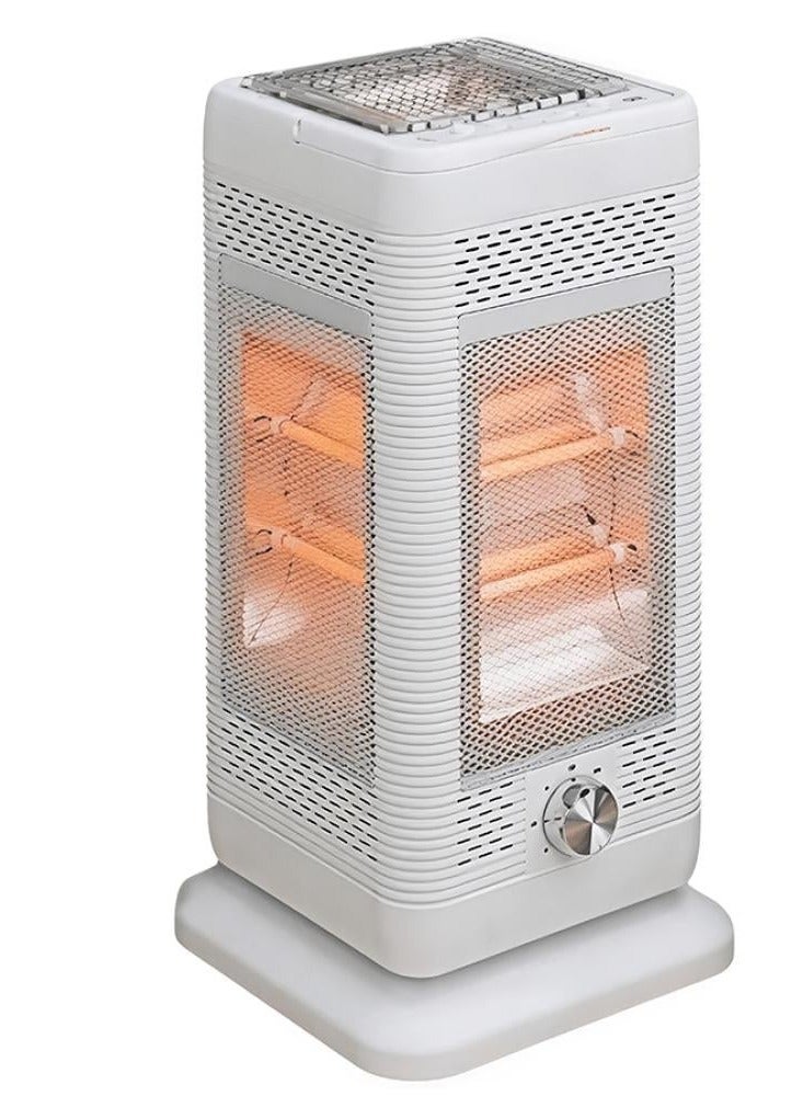 دينكس دفاية كهربائية 2000 واط بخمس شفرات كوارتز – تحكم حراري متدرّج، مؤقت ذكي، عجلات للنقل وحماية من الحرارة الزائدة - Image 2