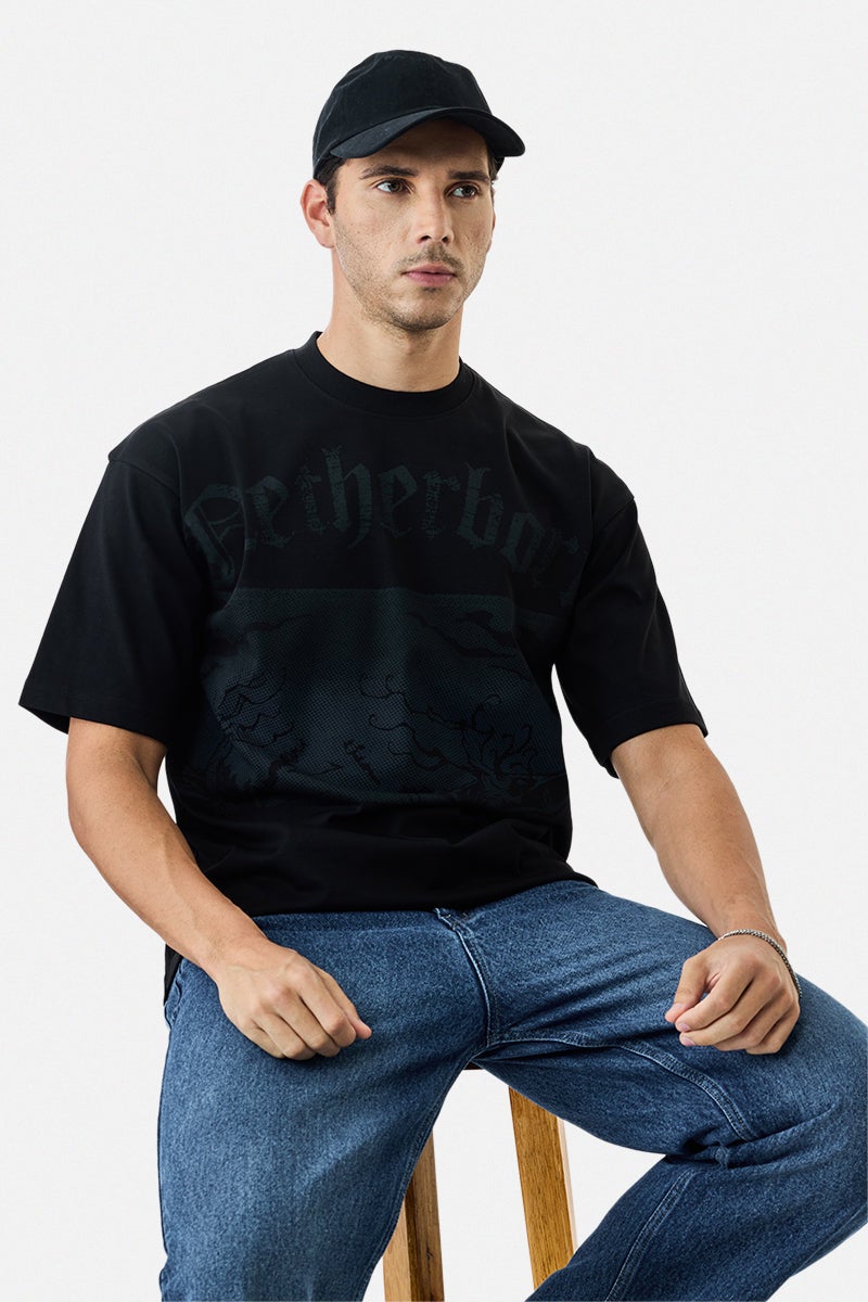 SNITCH Netherborn Box Fit Halloween T-Shirt - Image 1