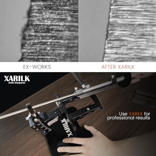 XARILK GEN3 Guided Knife Sharpening System, Aluminium | Professional knife sharpener, Knife Sharpening Kit W / 3 Al Plates Diamond (320#, 800#, 2000#) for For Hunting & Kitchen Knives - Image 3