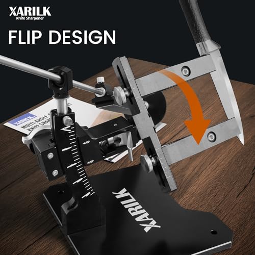 XARILK GEN3 Guided Knife Sharpening System, Aluminium | Professional knife sharpener, Knife Sharpening Kit W / 3 Al Plates Diamond (320#, 800#, 2000#) for For Hunting & Kitchen Knives - Image 5