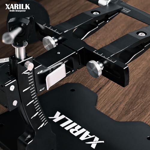 XARILK GEN3 Guided Knife Sharpening System, Aluminium | Professional knife sharpener, Knife Sharpening Kit W / 3 Al Plates Diamond (320#, 800#, 2000#) for For Hunting & Kitchen Knives - Image 2