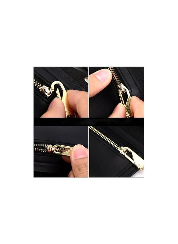 Generic - Pack of 5 Metal Zipper, Zipper, Replacement Zipper, Zip Pendant Repair Kit for Clothing, Suitcase, Coat, Boots, Jacket Backpacks (silver) - Image 1