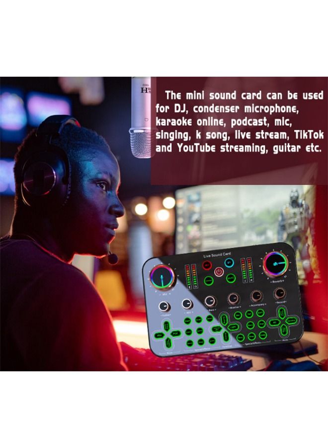 Mi VAZA DJ16 Live Sound Card for Streaming - Microphone Voice Changer - Audio Mixer for Streaming, Gaming, Recording, Singing, Tiktok, YouTube, PC, Phone - Image 3