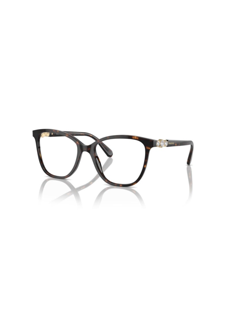 SWAROVSKI Swarovski Woman Square  Eyeglasses- Sk 2020 - Lense Size:52Mm - Dark Havana - Image 1