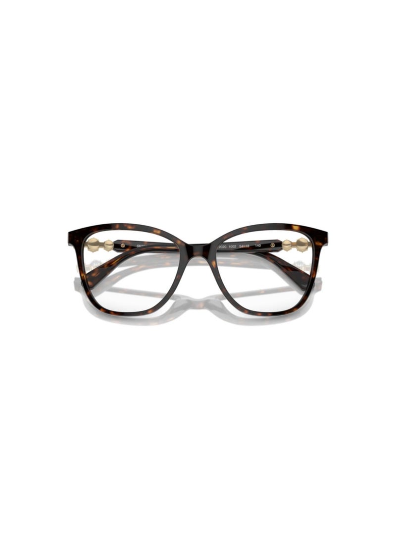 SWAROVSKI Swarovski Woman Square  Eyeglasses- Sk 2020 - Lense Size:52Mm - Dark Havana - Image 5