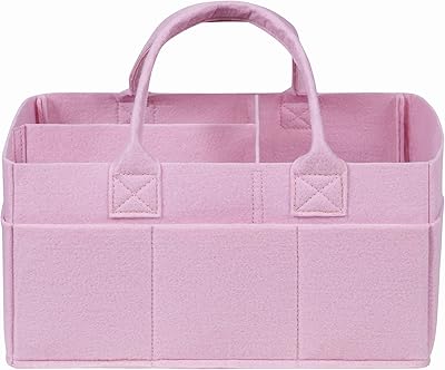 Trend Lab Sammy & Lou Felt Storage Caddy, Ice Pink (55333) - Image 1