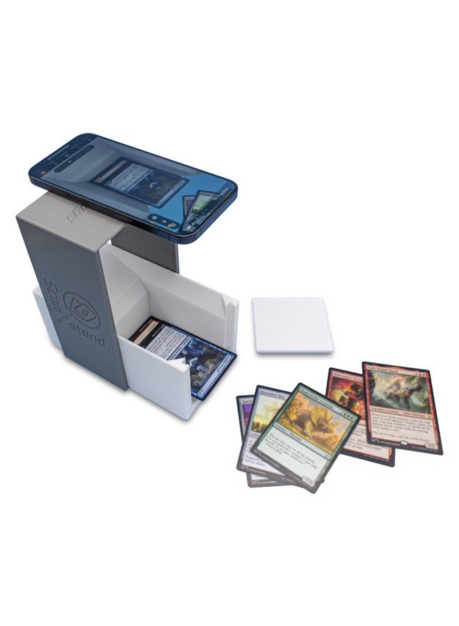 EnderToys Scanstand for Standard Size Unsleeved Cards - Gray, Phone Holder & Trading Card Chute, ManaBox and Magic TCG Scanner App Accessory, Quickly Scan and Price Check MTG Collectible Playing Cards - Image 5
