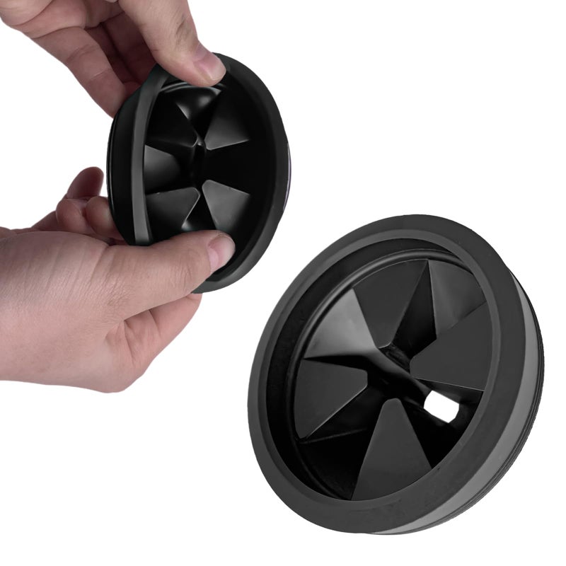 Anglepingping 3 1/8 Inch Garbage Disposal Sink Baffle Splash Guard, Quiet Collar, Black Rubber, Perfect Fit for Insinkerator, Moen, Waste King, GE Disposer - Image 4