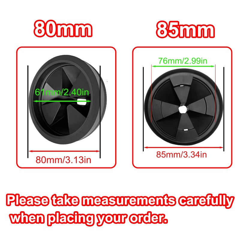 Anglepingping 3 1/8 Inch Garbage Disposal Sink Baffle Splash Guard, Quiet Collar, Black Rubber, Perfect Fit for Insinkerator, Moen, Waste King, GE Disposer - Image 3
