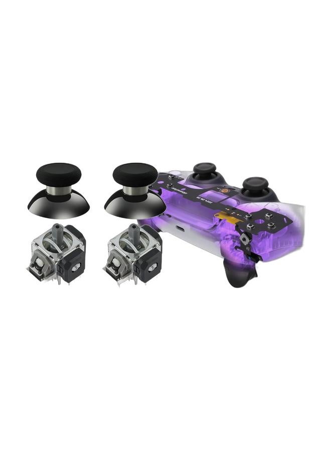 GuliKit TMR Electromagnetic Joystick, Drift Protection, Super Smooth Replacement Repair Part, Long Life, Excellent Temperature Stability, Compatible with PS5 DualSense Controller, Includes 2 Stick & eXtremeRate Whole Set -   Strong Version Clicky Kit V2 for PS5 Controller BDM-040/050 Shoulder Face Buttons, Micro Switch L2R2 Clicky Hair Trigger Kit and Tactile L1R1 Face Buttons Mouse Click for PS5 Controller Bundle - Image 1