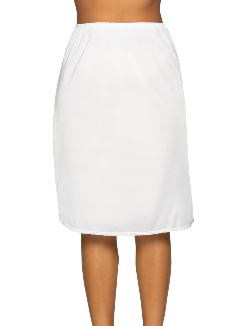 Vanity Fair womens Everyday Layers Single Slit Half Slip, Star White, Large (26" Length) - Image 1