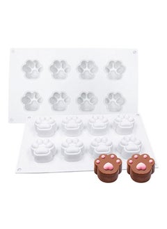 Generic 8 Holes 3D Cat Claw Silicone Molds for Baking Mousse Cake Birthday Treats Chocolate Jello Fondant Mould  - Image 1