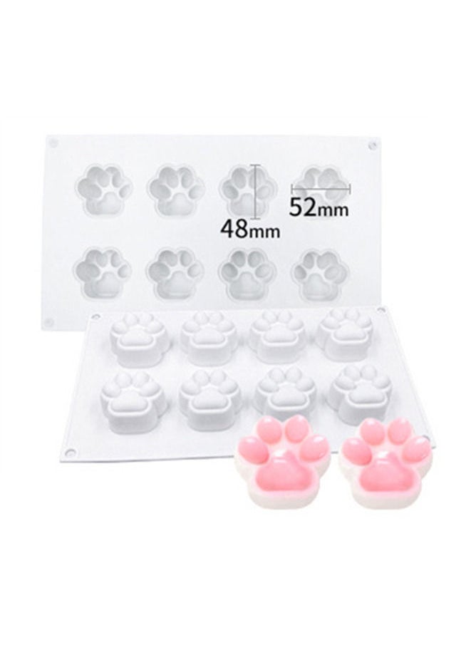 Generic 8 Holes 3D Cat Claw Silicone Molds for Baking Mousse Cake Birthday Treats Chocolate Jello Fondant Mould  - Image 3