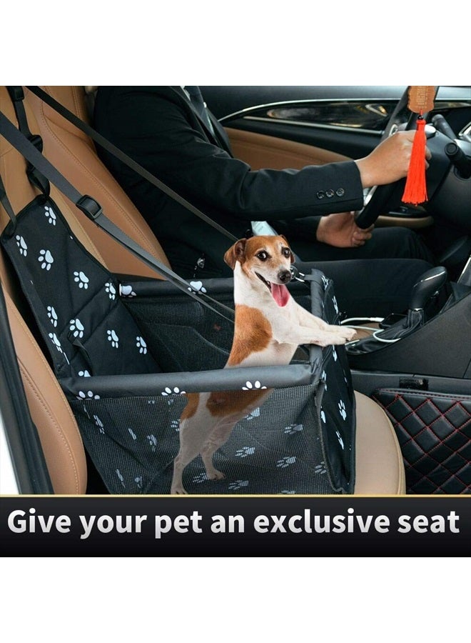 SWIHELP Dog Car Seat Puppy Portable Pet Booster Car Seat with Clip-On Safety Leash and PVC Support Pipe, Anti-Collapse,Perfect for Small Pets  - Image 2