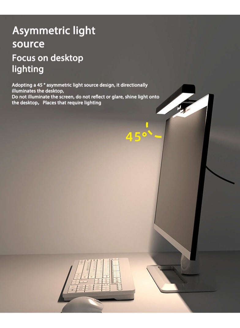 GuRiver Computer Monitor Lamp, 7 RGB Light Modes, Eye Caring, No Screen Glare Monitor Light, Dimmable, 3 Color Temperature, Atmosphere Desk Lamp for Office, Study, E-Sports - Image 4