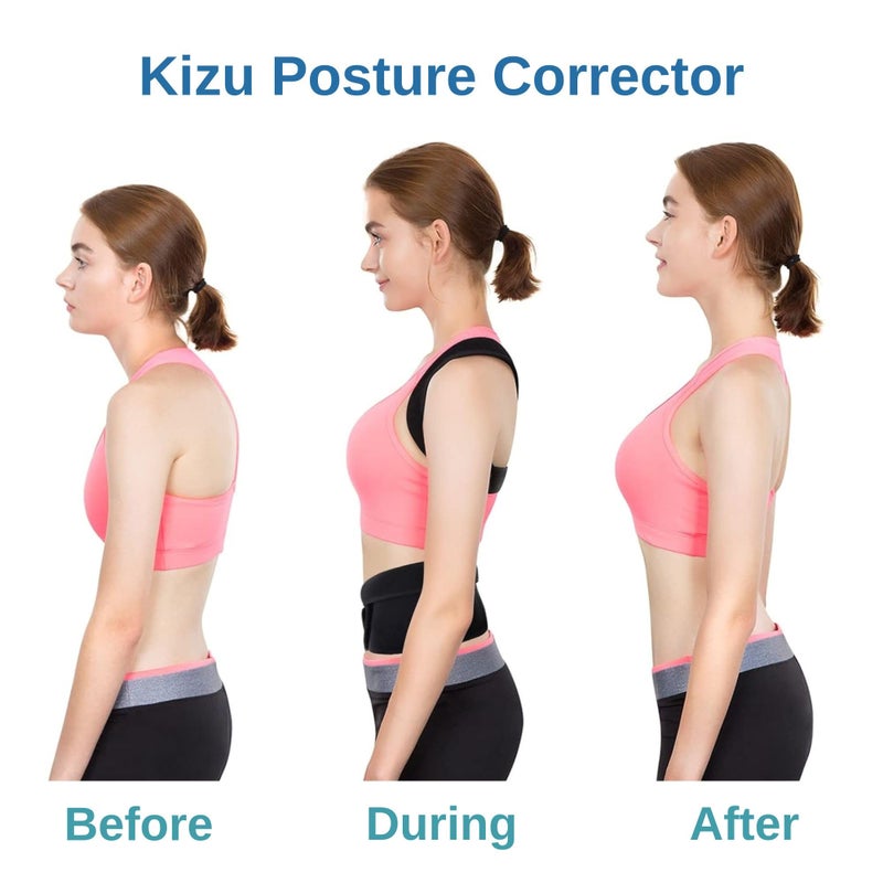FREEZE2TRIM Kizu Spine Posture Corrector for Women, Kizu Spine Posture Corrector for Men - Comfortable Upper Back Brace, Adjustable Shoulder Support, Helps Relieve Neck, Back and Shoulder Pain, Fits Discreetly - Image 2