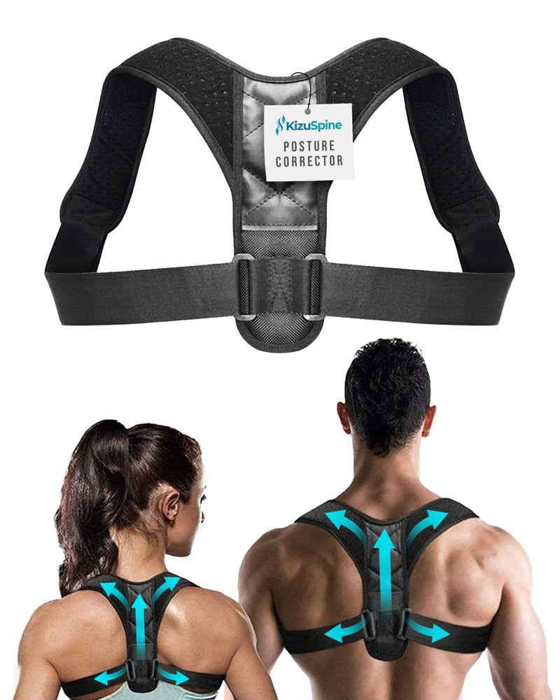 FREEZE2TRIM Kizu Spine Posture Corrector for Women, Kizu Spine Posture Corrector for Men - Comfortable Upper Back Brace, Adjustable Shoulder Support, Helps Relieve Neck, Back and Shoulder Pain, Fits Discreetly - Image 1