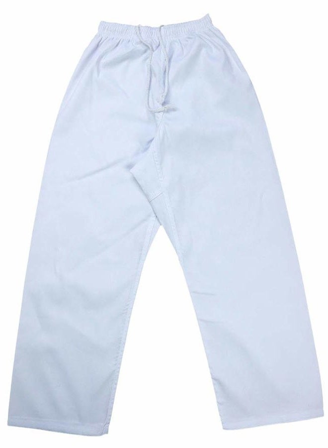 FLUORY Karate Uniform with Free Belt, White Karate Gi for Kids & Adult Size 000-6 - Image 4