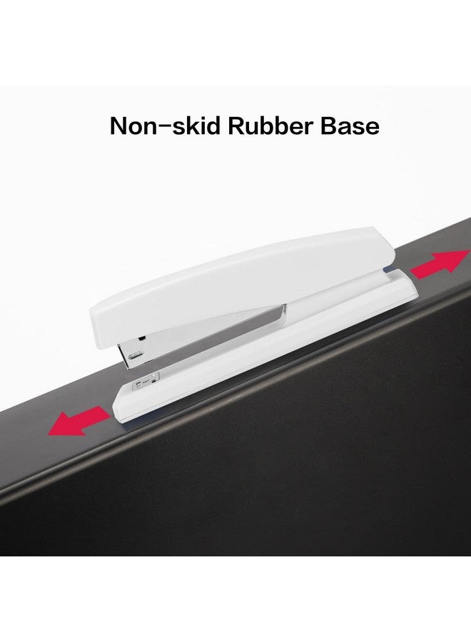 ديلي دباسة ديلي، دباسة سطح المكتب، دباسة مكتبية، سعة 25 ورقة، تتضمن 1000 دبوس ومزيل الدبابيس، لون أبيض - Image 5