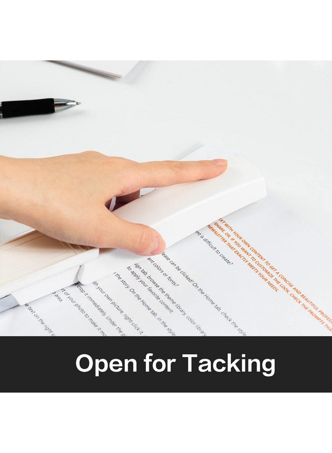 ديلي دباسة ديلي، دباسة سطح المكتب، دباسة مكتبية، سعة 25 ورقة، تتضمن 1000 دبوس ومزيل الدبابيس، لون أبيض - Image 3