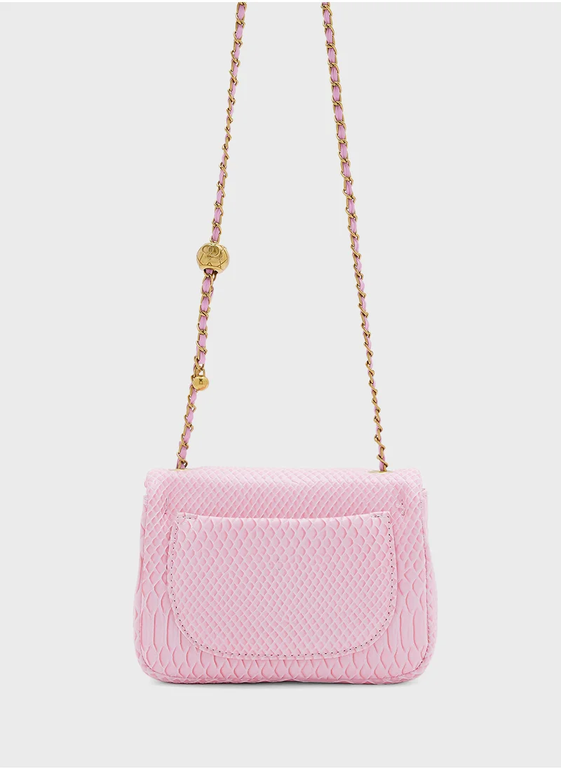 ELLA Snake Print Crossbody Bag