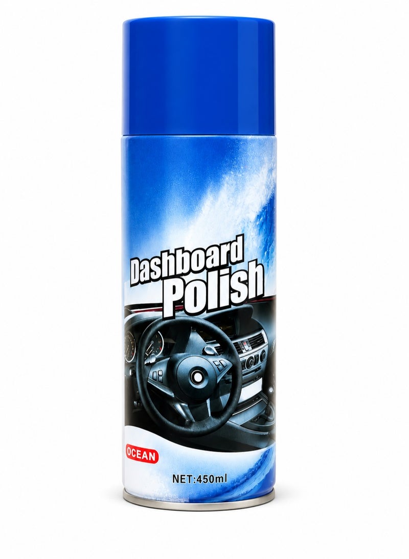 3PCS Ocean Dashboard Polish Spray 450ml - Car Dashboard Cleaner, Interior Protectant, UV Protection, Anti Dust Dashboard Shine, Plastic, Vinyl & Rubber Surface Restorer, Non Greasy Interior Polish for Cars, SUVs, Vans & Trucks. - Image 4