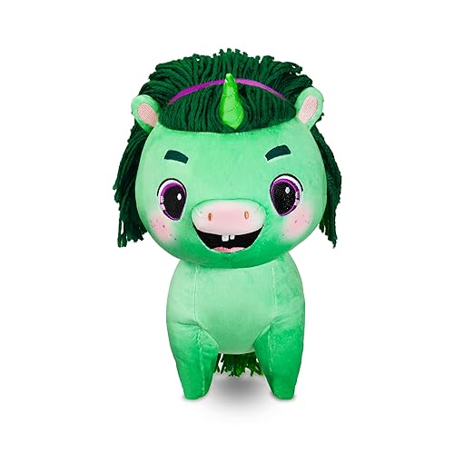 Basic Fun Not Quite Narwhal Juniper Pom Pom Dazzlerump 12 Plushie Soft Huggable Material Great Hair Play - Image 5