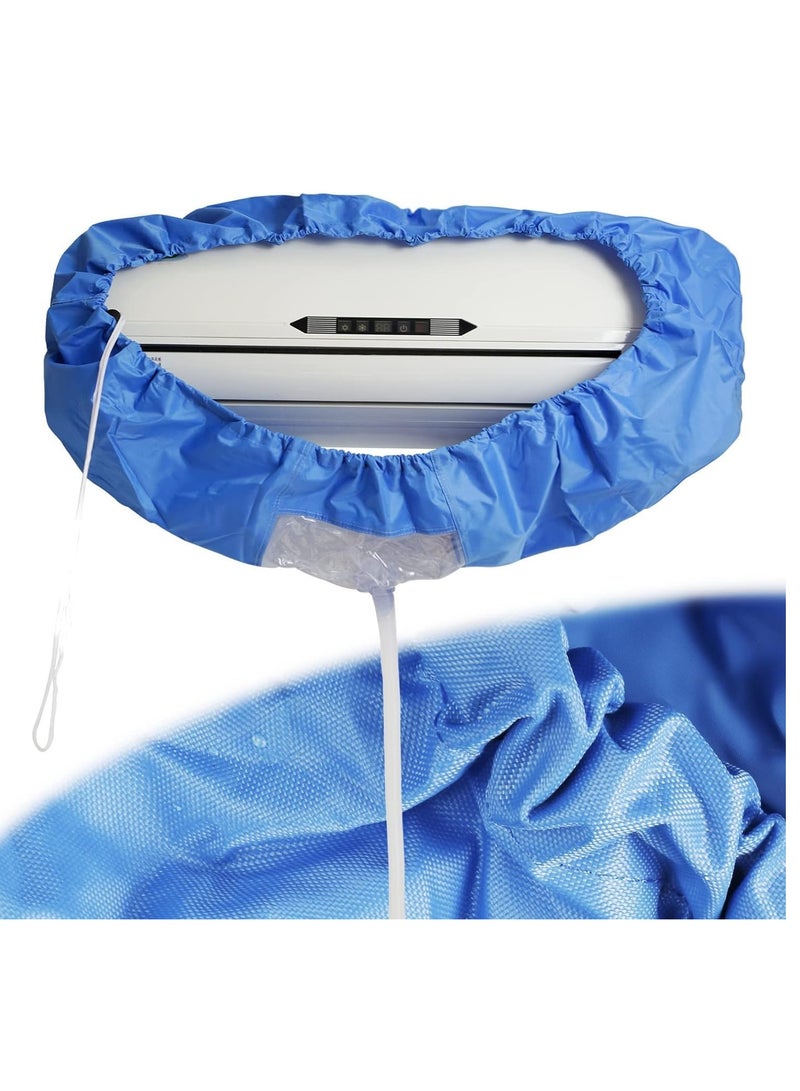 Split Air Conditioning Cleaning Waterproof Cover Bag, AC Unit Dust Washing Clean Cover Kit with 9ft Water Pipe Wall Mounted Air Conditioning Protector Service Bag Fits 9000 to 12000BTU - Image 1