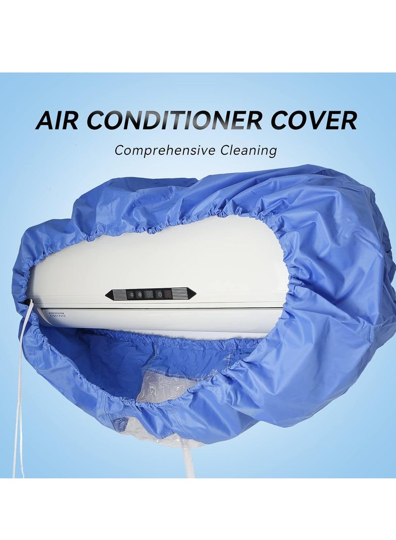 Split Air Conditioning Cleaning Waterproof Cover Bag, AC Unit Dust Washing Clean Cover Kit with 9ft Water Pipe Wall Mounted Air Conditioning Protector Service Bag Fits 9000 to 12000BTU - Image 2
