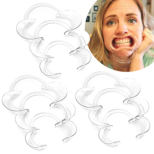 LabAider Dental Cheek Retractor, 9-Pack 100% BPA-Free C-Shape Autoclavable Mouth Opener Retractors for Teeth Whitening, Party, Mouthguard Challenge Game (3X Size S, 3xSize M, 3xSize L) (9 Pack) - Image 1