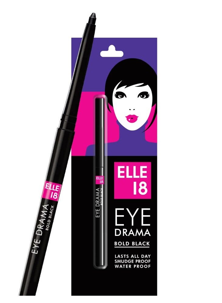 Elle18 Eyedrama Matte Kajal Pencil – Bold Black - Image 1