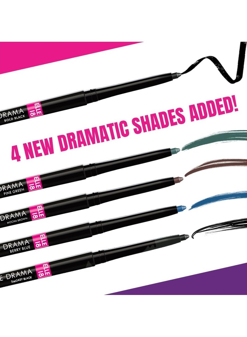 Elle18 Eyedrama Matte Kajal Pencil – Bold Black - Image 5