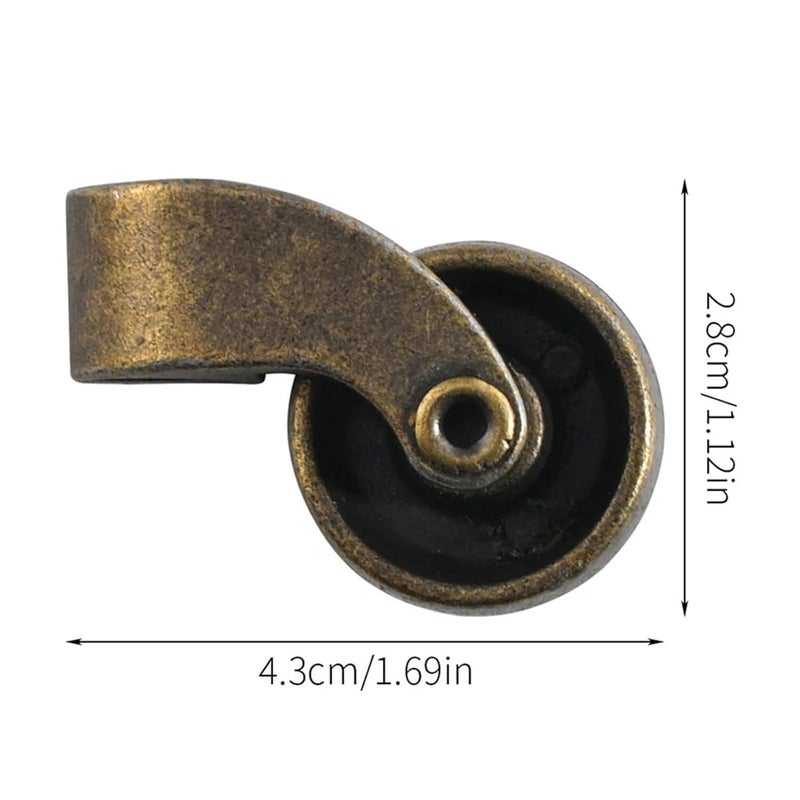 4 قطع من عجلات الأثاث المضادة للانزلاق بتصميم محسن للقبضة ملحقات وظيفية اللون ب - Image 5