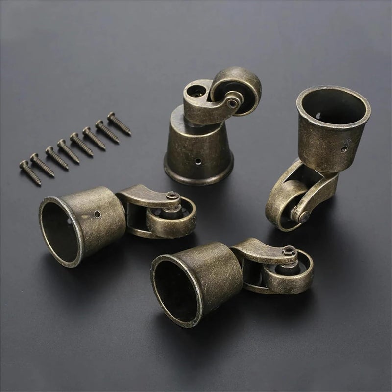 4 قطع من عجلات الأثاث المضادة للانزلاق بتصميم محسن للقبضة ملحقات وظيفية اللون ب - Image 3