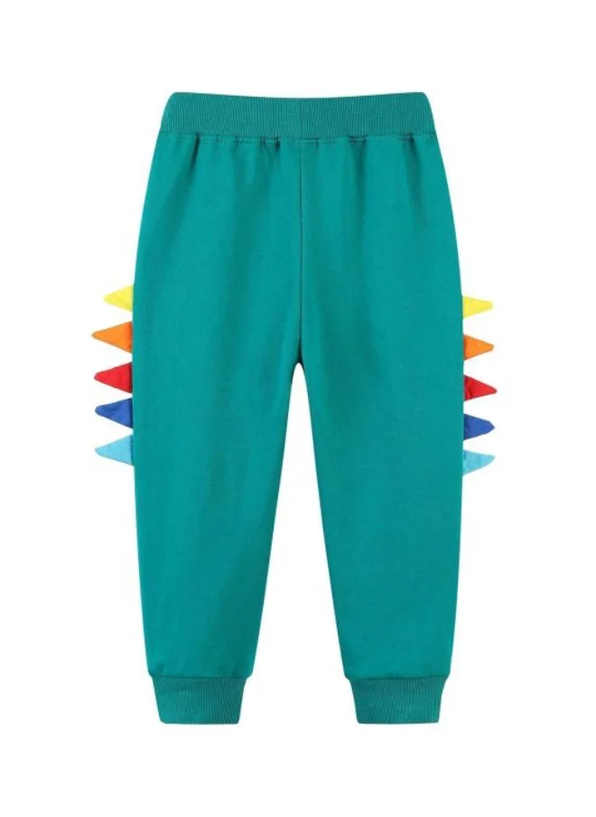 يونيكي Green Regular Fit Mid Rise Solid Trackpant