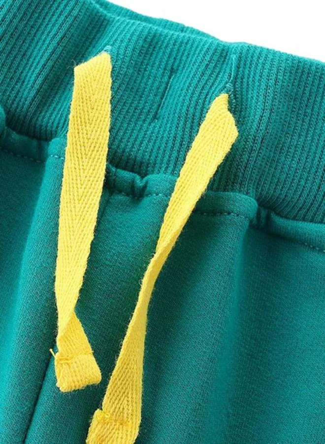 يونيكي Green Regular Fit Mid Rise Solid Trackpant