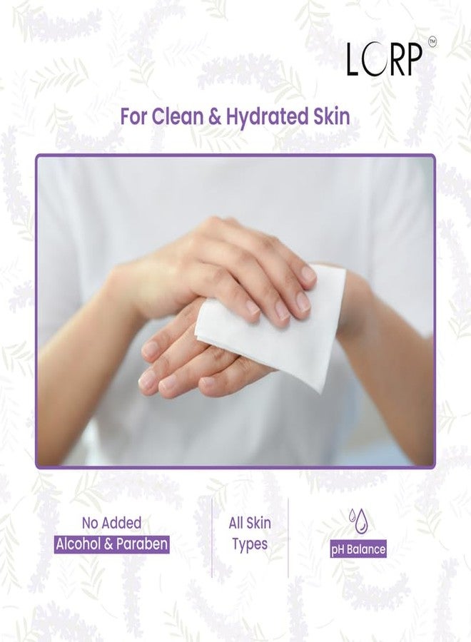 LORP Refreshing Facial Wipes With Lavender & Vitamin-E Enriched | Dermatologically Suited |All Skin Types | 3 Packs Of 25 Wipes| - Image 5