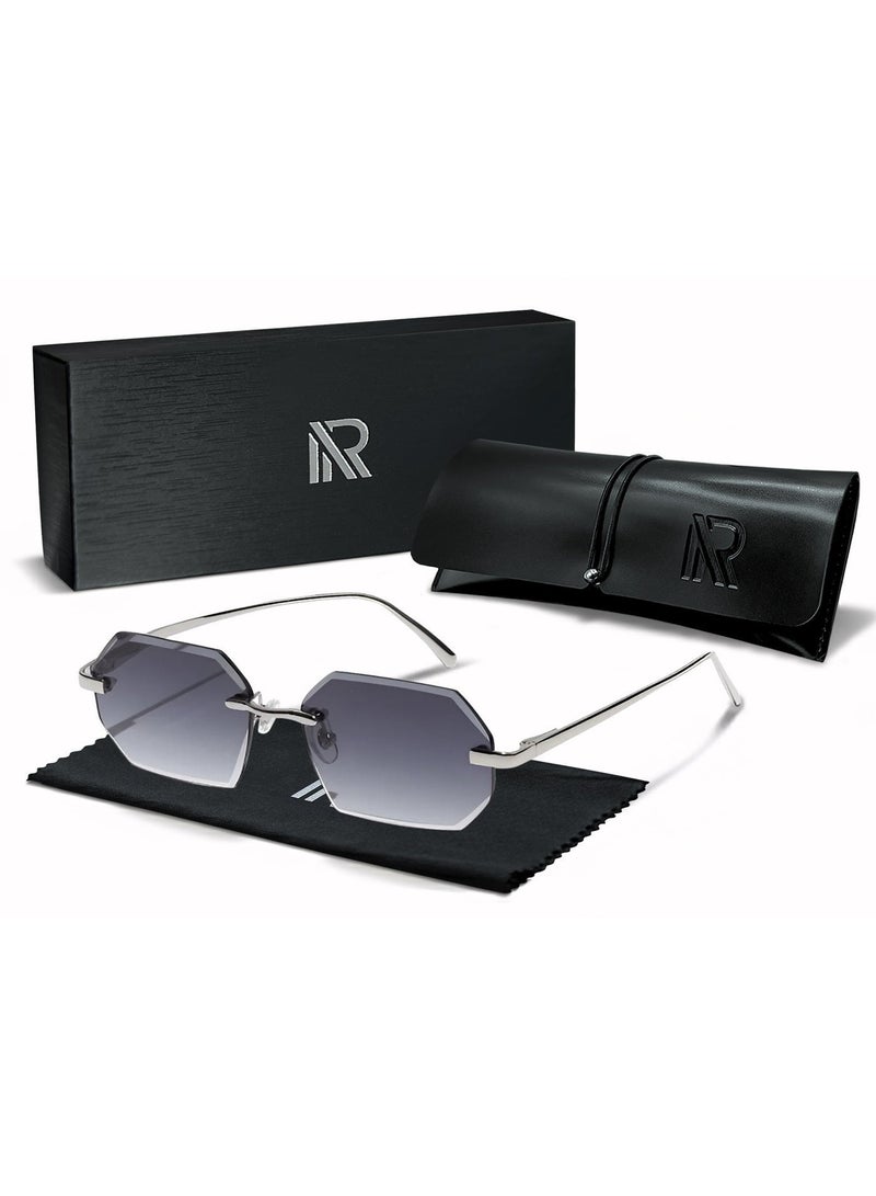 RITY Men & Women Sunglasses with Elegant Metal Frame and Polarized Lenses | Full UV Protection | Luxury Fashion Eyewear for Driving, Travel, Beach & Outdoor Activities | Stylish & Lightweight Design - Image 1