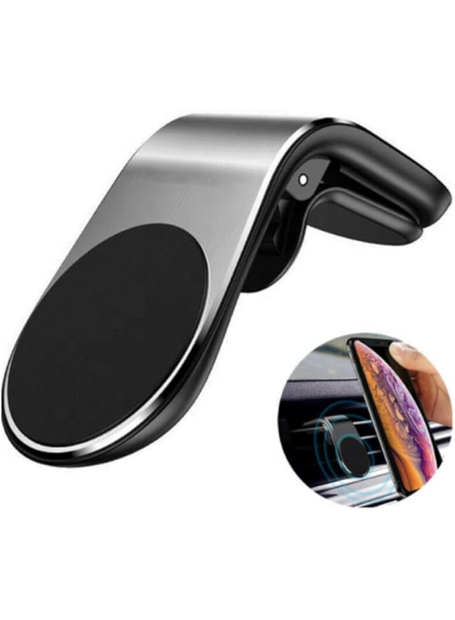 Magnetic Car Phone Holder, Car Air Vent Magnetic Mount Holder, Hands Free Universal Smart GPS Cell Phone Holder for Most Smartphone (Black)