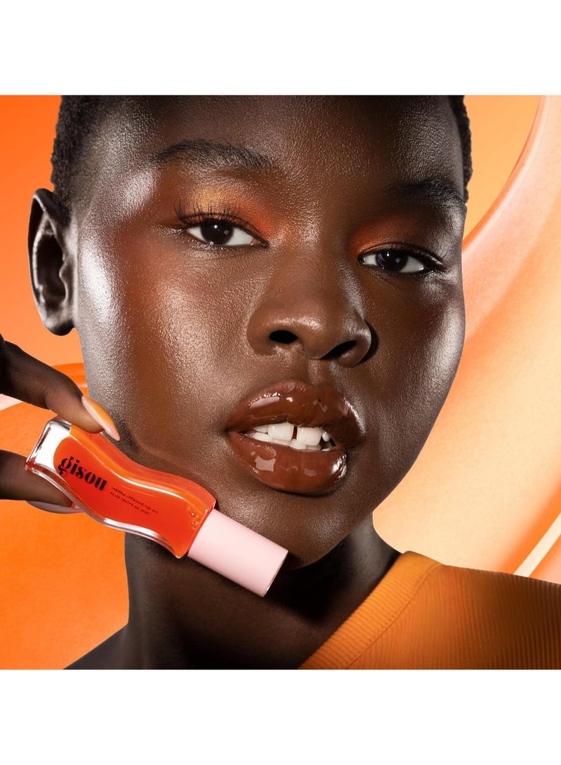 Gisou Honey Infused Lip Oil – Mango Passion Punch 8ml | Hydrating & Nourishing Honey Lip Treatment | High-Shine Non-Sticky Lip Oil for Soft, Smooth & Glossy Lips - Image 3