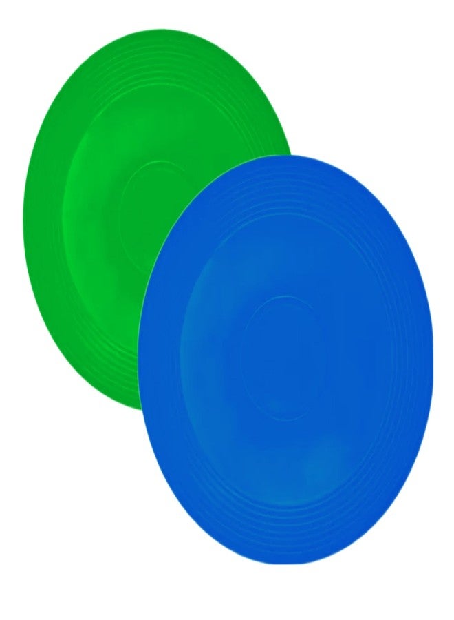 CABRIO Frisbee Flying Disc Toys 9 Inches Pack of 2 for Kids Outdoor Playing Dogs (Multicolor)