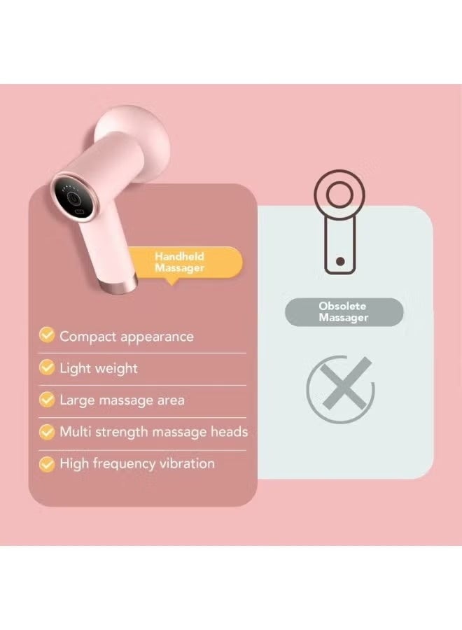 Portable Electric Body Massager YX-710 with 6 Speed Levels and 5 Massage Heads – Deep Tissue Muscle Relaxation Device for Neck, Back, Shoulders, Arms and Legs, Rechargeable Type-C Design - Image 4