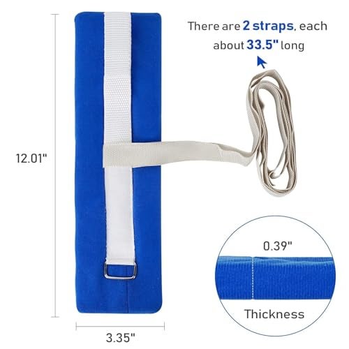 Street27® 2Pcs Medical Restraints Patient Hospital Bed Quick-Release Limb Holders for Hands Or Feet Universal Constraints Control - Image 4