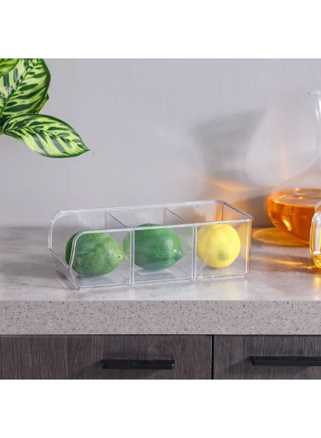 DANUBE HOME Danube Home Proo Fridge Organiser 28 X 14 X 9Cm, | Pet Fridge Organiser | Fruits And Vegetables Storage Box For Home - Clear