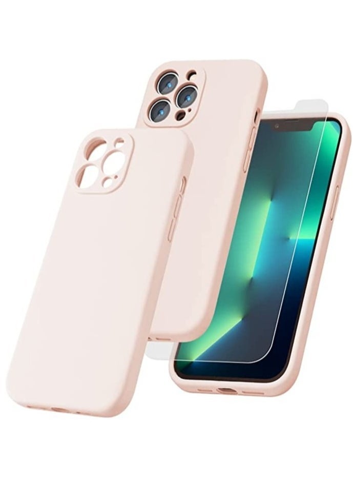 IAF iPhone 12 Pro Max with 2 Pack Tempered Glass Screen Protector Magsafe Case Silicone Phone Case with Microfiber Lining for iPhone 12 Pro Max 6.7 inch 2022 - Image 1