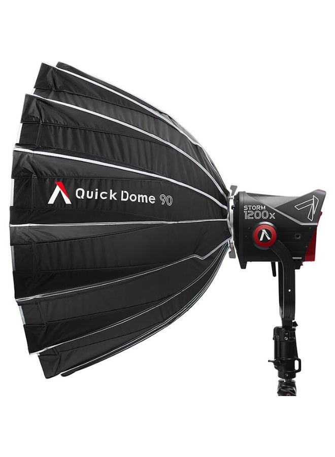 Aputure Quick Dome 90 Softbox – 90cm Bowens Mount Soft Light Modifier, Quick Setup Parabolic Softbox for LED Video Lights, Professional Photography Lighting Accessory, Diffusion Light Shaper for Aputure Fixtures, Studio Lighting, Filmmaking - Image 2